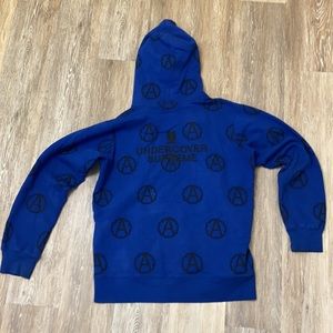 Supreme X Undercover Anarchy hoodie F/W 16 Blue size Large